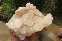 Natural White Quartz Cluster x 1 From Madagascar