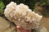 Natural White Quartz Cluster x 1 From Madagascar