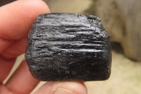 Natural Alluvial Schorl Black Tourmaline Crystals x 20 From Zimbabwe