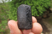 Natural Alluvial Schorl Black Tourmaline Crystals x 20 From Zimbabwe