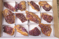 Natural Amethystos Amethyst Specimens x 12 From Kwaggafontein, South Africa