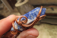 Hand Made Mixed Copper Wire Wrapped Pendants x 6 From South Africa