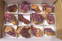 Natural Amethystos Amethyst Specimens x 12 From Kwaggafontein, South Africa