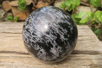 Polished Gabbro / Merlinite Sphere x 1 From Madagascar