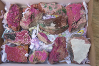 Natural Salrose Cobaltion Dolomite Specimens x 12 From Kakanda, Congo