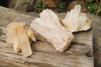 Natural Quartz Clusters x 3 From Madagascar