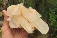 Natural Quartz Clusters x 3 From Madagascar