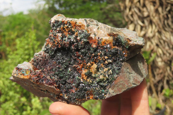 Natural Libethenite Crystals On Dolomite Matrix Specimens x 3 From Shituru, Congo