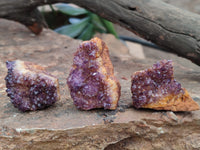 Natural Amethystos Amethyst Plates x 35 From Kwaggafontein, South Africa