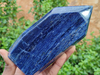 Polished Sodalite Point-Prisms x 2 From Kunene River, Namibia