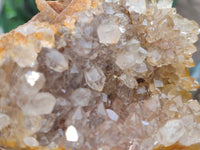 Natural Limonite Quartz Clusters x 3 From Solwezi, Zambia