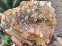 Natural Limonite Quartz Clusters x 3 From Solwezi, Zambia