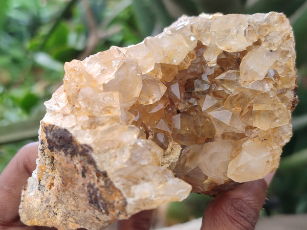 Natural Limonite Quartz Clusters x 3 From Solwezi, Zambia