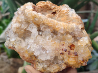 Natural Limonite Quartz Clusters x 3 From Solwezi, Zambia