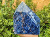 Polished Sodalite Point-Prism x 1 From Namibia