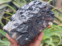 Natural Schorl Black Tourmaline in Rough Quartz Specimens x 3 from Zimbabwe