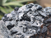 Natural Schorl Black Tourmaline in Rough Quartz Specimens x 3 from Zimbabwe