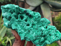 Natural Silky Malachite Specimens x 2 From Kasompe, Congo