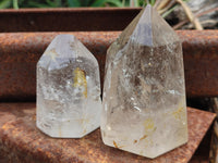 Polished Smokey Quartz Crystal Point-Prisms x 6 From Madagascar