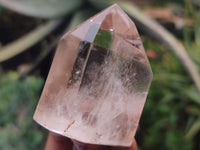 Polished Smokey Quartz Crystal Point-Prisms x 6 From Madagascar