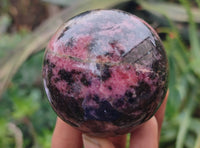 Polished Rhodonite Sphere-Ball x 4 From Ambindavato, Madagascar