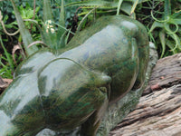 Hand Made Green Verdite Lioness Carving x 1 From Zimbabwe