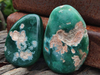 Polished On One Side Emerald Mtorolite Plates x 6 From Mutorashanga, Zimbabwe