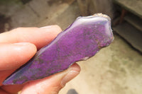 Polished On One Side Metallic Purpurite Specimens x 12 From Erongo, Namibia