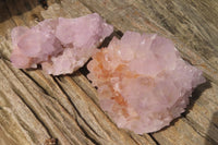 Natural Amethyst Spirit Quartz Clusters x 2 From Boekenhouthoek, South Africa