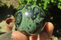 Polished Stromatolite Jasper Spheres x 4 From Madagascar