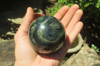 Polished Stromatolite Jasper Spheres x 4 From Madagascar