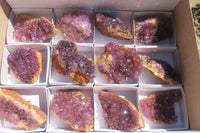 Natural Amethystos Amethyst Specimens x 12 From Kwaggafontein, South Africa