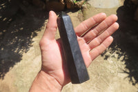 Polished Black Basalt Points x 6 From Antsirabe, Madagascar