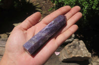 Polished Lepidolite Points x 6 From Ambatondrazaka, Madagascar