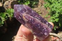 Polished Lepidolite Points x 6 From Ambatondrazaka, Madagascar