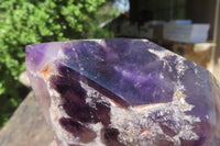 Polished Smokey Amethyst Window Quartz Crystal x 1 From Akansobe, Madagascar