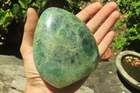 Polished Green Fluorite Standing Free Forms x 2 From Madagascar