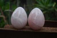 Polished Rose Quartz Eggs - Sold Per Item - From Namibia