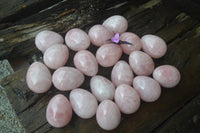 Polished Rose Quartz Eggs - Sold Per Item - From Namibia