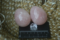 Polished Rose Quartz Eggs - Sold Per Item - From Namibia