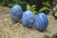 Polished Small Blue Marble Eggs - Sold Per Item - From China