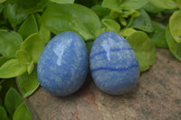 Polished Small Blue Marble Eggs - Sold Per Item - From China