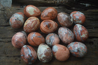 Polished Brecciated Red Jasper Eggs - Sold Per Item - From Northern Cape South Africa