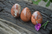 Polished Brecciated Red Jasper Eggs - Sold Per Item - From Northern Cape South Africa