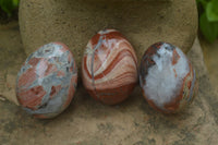 Polished Brecciated Red Jasper Eggs - Sold Per Item - From Northern Cape South Africa