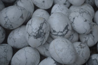 Polished Small Lightning Strike Magnesite - Howlite Gemstone Eggs - Sold Per Item - From Zimbabwe