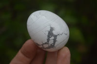 Polished Small Lightning Strike Magnesite - Howlite Gemstone Eggs - Sold Per Item - From Zimbabwe