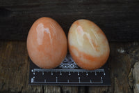 Polished Orange Quartz Gemstone Eggs - Sold Per Item - From Zimbabwe