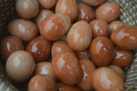 Polished Orange Quartz Gemstone Eggs - Sold Per Item - From Zimbabwe