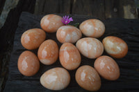 Polished Orange Quartz Gemstone Eggs - Sold Per Item - From Zimbabwe